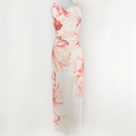 Karen Millen Dresses & Skirts - ✨sold✨karen millen • watercolor pleated neck dress